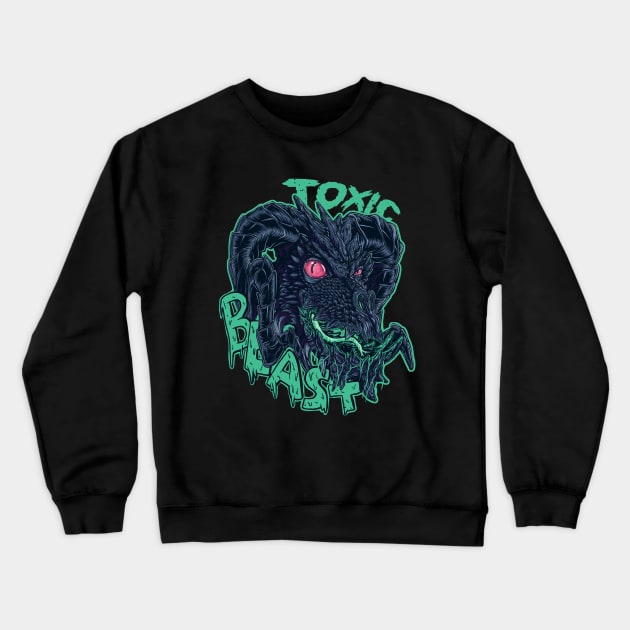 Toxic Beast Crewneck Sweatshirt by MeFO